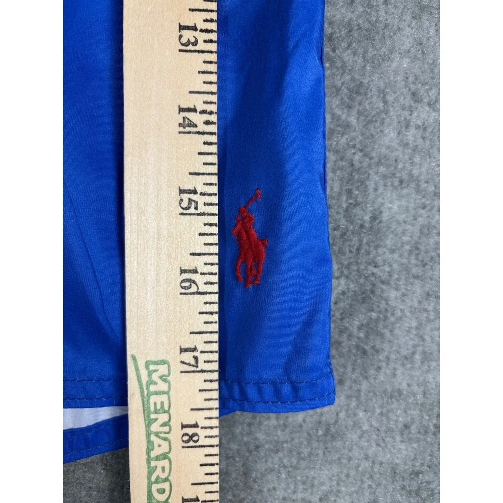 Polo Ralph Lauren Striped Swim Trunks Board Shorts 30 Blue Multi Drawstring